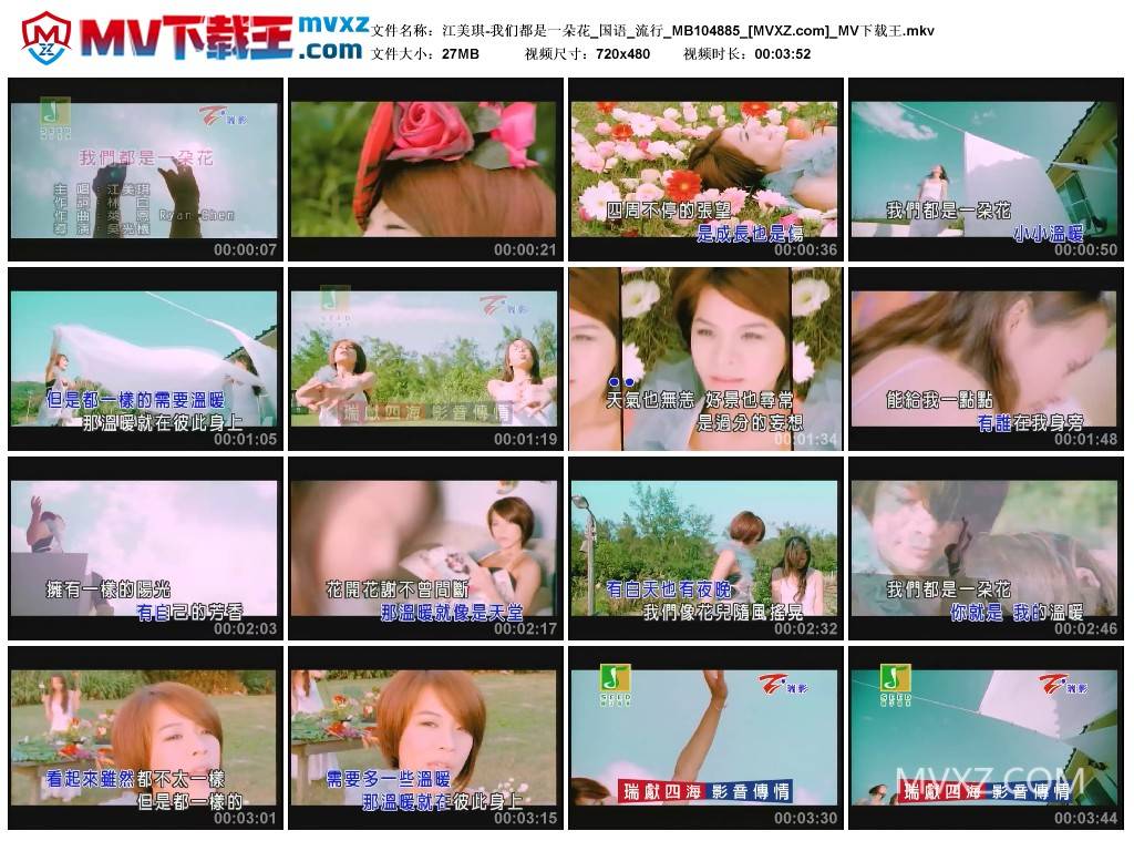 江美琪-我们都是一朵花_国语_流行_MB104885